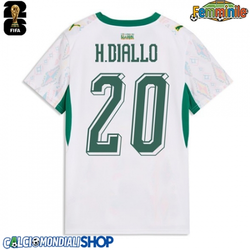 Maglie da calcio Senegal Habib Diallo #20 Prima Maglia Femminile Mondiali 2026  Manica Corta